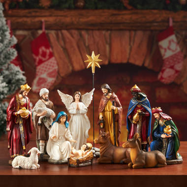 The Holiday Aisle® 13 Pieces Christmas Nativity Sets Table Decor